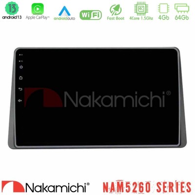 Nakamichi NAM5260 Series Renault Arkana 2019- 4Core Android13 4+64GB Navigation Multimedia Tablet 10" Με Carplay & Android Auto