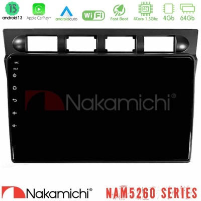 Nakamichi NAM5260 Series Kia Picanto 2004-2007 4Core Android13 4+64GB Navigation Multimedia Tablet 9" Με Carplay & Android Auto 
