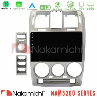 Nakamichi NAM5260 Series Hyundai Getz 2002-2009 4Core Android13 4+64GB Navigation Multimedia Tablet 9" Με Carplay & Android Auto