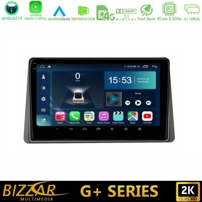 Bizzar G+ Series Renault Arkana 2019- 8core Android14 6+128GB Navigation Multimedia Tablet 10"