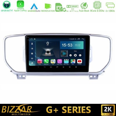 Bizzar G+ Series Kia Sportage 2016-2018 8core Android14 6+128GB Navigation Multimedia Tablet 9"