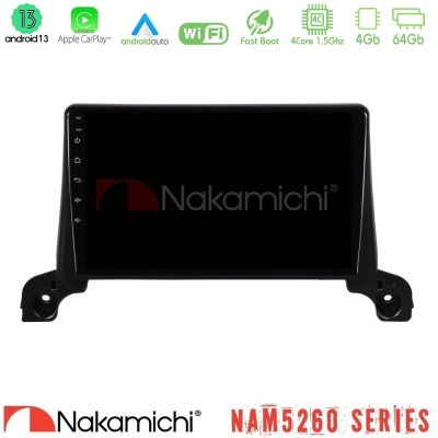 Nakamichi NAM5260 Series 4Core Android13 4+64GB Peugeot 3008/5008 2017-2023 Navigation Multimedia Tablet 9" Με Carplay & Android