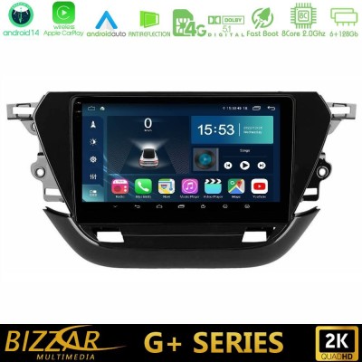 Bizzar G+ Series Opel Corsa F 2019-2023 8core Android14 6+128GB Navigation Multimedia Tablet 9"