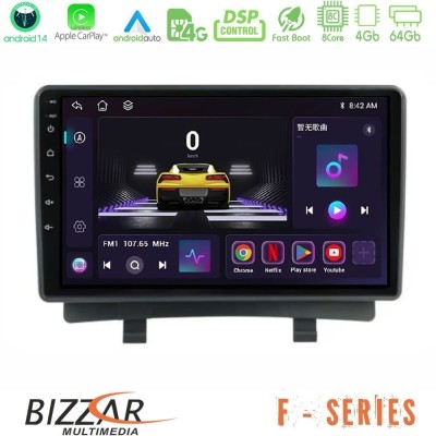 Bizzar F Series 8Core Android14 4+64GB Opel Zafira Navigation Multimedia Tablet 9" Με Carplay & Android Auto