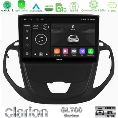 Clarion GL700 Series 8Core Android13 4+64GB Ford Transit Courier 2015-2023 Navigation Multimedia Tablet 9" Με Carplay & Android 