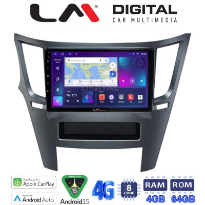 LM Digital - LM ZC8061 GPS Οθόνη OEM Multimedia Αυτοκινήτου για Subaru Legacy-Outback 20092013 (CarPlay/AndroidAuto/BT/GPS/WIFI/