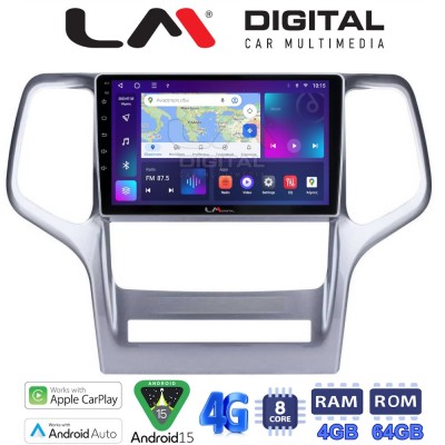 LM Digital - LM ZC8234 GPS Οθόνη OEM Multimedia Αυτοκινήτου για Jeep Gran Cherokee 2011 2013 (CarPlay/AndroidAuto/BT/GPS/WIFI/G