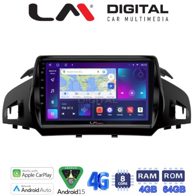 LM Digital - LM ZC8362 GPS Οθόνη OEM Multimedia Αυτοκινήτου για FORD KUGA 2013 & C-MAX 2011 (CarPlay/AndroidAuto/BT/GPS/WIFI/GPR