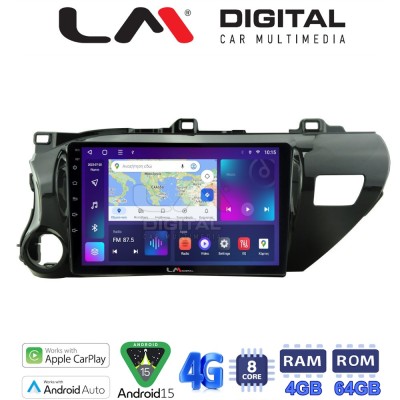 LM Digital - LM ZC8588 GPS Οθόνη OEM Multimedia Αυτοκινήτου για TOYOTA HILUX 2017 (CarPlay/AndroidAuto/BT/GPS/WIFI/GPRS)