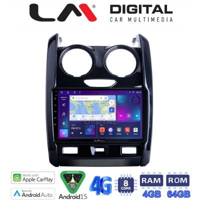 LM Digital - LM ZC8158 GPS Οθόνη OEM Multimedia Αυτοκινήτου για DACIA DUSTER 20132019 (CarPlay/AndroidAuto/BT/GPS/WIFI/GPRS)