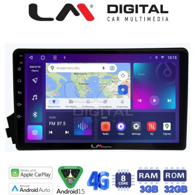 LM Digital - LM ZE8015 GPS Οθόνη OEM Multimedia Αυτοκινήτου για Ssangyong Actyon - Kyron 20062015 (CarPlay/AndroidAuto/BT/GPS/WI