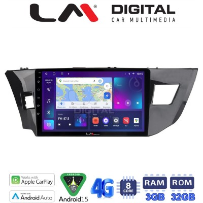 LM Digital - LM ZE8126 GPS Οθόνη OEM Multimedia Αυτοκινήτου για TOYOTA COROLLA 20132016 (CarPlay/AndroidAuto/BT/GPS/WIFI/GPRS)