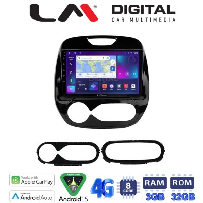LM Digital - LM ZE8155 GPS Οθόνη OEM Multimedia Αυτοκινήτου για RENAULT CAPTURE 2013 (CarPlay/AndroidAuto/BT/GPS/WIFI/GPRS)