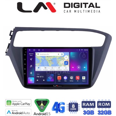 LM Digital - LM ZE8226 GPS Οθόνη OEM Multimedia Αυτοκινήτου για Hyundai i20 2019 (CarPlay/AndroidAuto/BT/GPS/WIFI/GPRS)