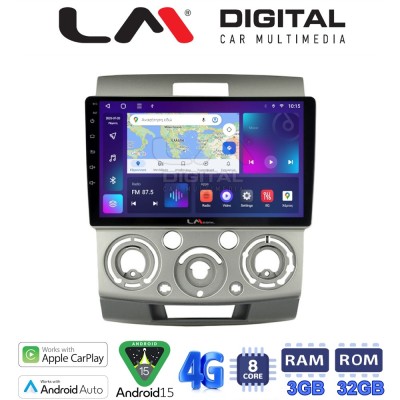 LM Digital - LM ZE8360 GPS Οθόνη OEM Multimedia Αυτοκινήτου για MAZDA BT 50 & FORD RANGER 20062011 (CarPlay/AndroidAuto/BT/GPS/W