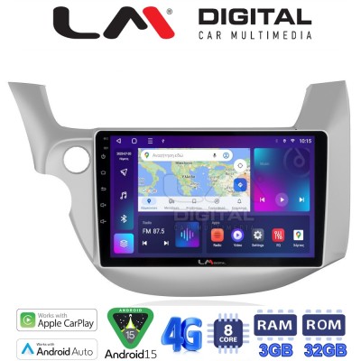 LM Digital - LM ZE8549 GPS Οθόνη OEM Multimedia Αυτοκινήτου για HONDA JAZZ 20082013 (CarPlay/AndroidAuto/BT/GPS/WIFI/GPRS)