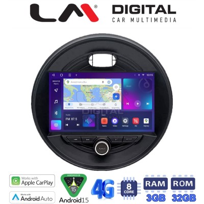 LM Digital - LM ZE8845 GPS Οθόνη OEM Multimedia Αυτοκινήτου για Mini Cooper & Clubman 2015 (CarPlay/AndroidAuto/BT/GPS/WIFI/GPRS