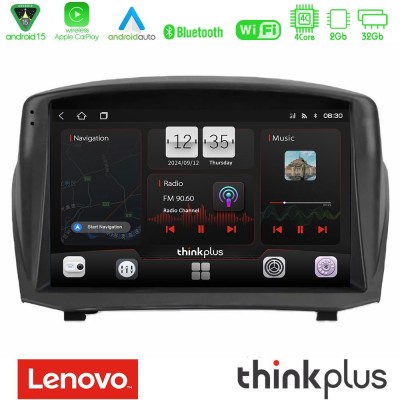 Lenovo Thinkplus Series 4Core Android15 2+32GB Ford Fiesta 2008-2012 Navigation Multimedia Tablet 9" (Oem Style) Με Carplay & An
