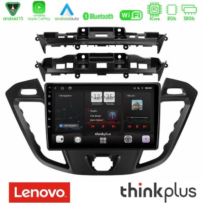 Lenovo Thinkplus Series 4Core Android15 2+32GB Ford Transit Custom/Tourneo Custom Navigation Multimedia Tablet 9" Με Carplay & A