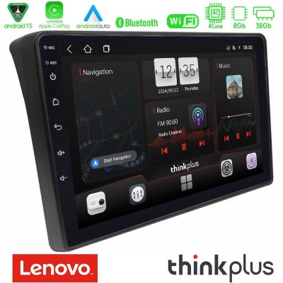 Lenovo Thinkplus Series 4Core Android15 2+32GB Fiat Ducato/Citroen Jumper/Peugeot Boxer Navigation Multimedia Tablet 9" Με Carpl