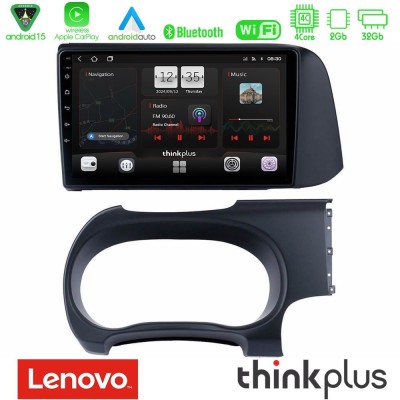 Lenovo Thinkplus Series 4Core Android15 2+32GB Hyundai i10 Navigation Multimedia Tablet 9" Με Carplay & Android Auto