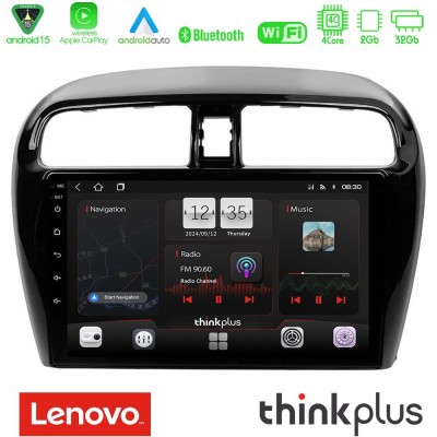Lenovo Thinkplus Series 4Core Android15 2+32GB Mitsubishi Space Star 2013-2016 Navigation Multimedia Tablet 9" Με Carplay & Andr