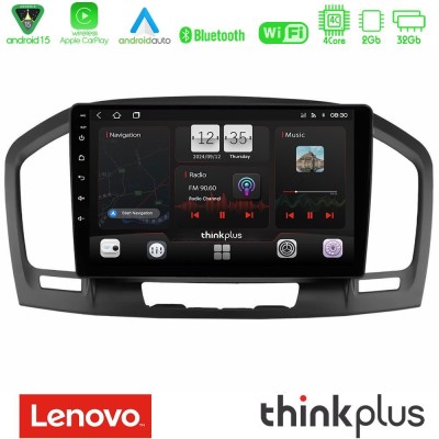 Lenovo Thinkplus Series 4Core Android15 2+32GB Opel Insignia 2008-2013 Navigation Multimedia Tablet 9" Με Carplay & Android Auto