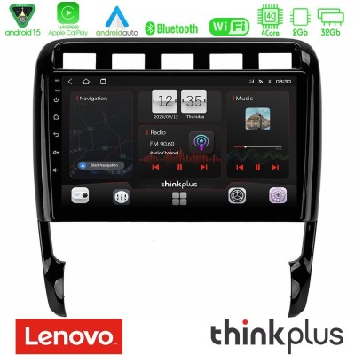 Lenovo Thinkplus Series 4Core Android15 2+32GB Porsche Cayenne 2003-2010 Navigation Multimedia Tablet 9" Με Carplay & Android Au