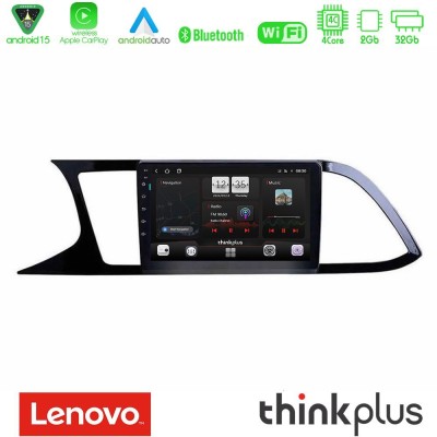Lenovo Thinkplus Series 4Core Android15 2+32GB Seat Leon 2013 – 2019 Navigation Multimedia Tablet 9" Με Carplay & Android Auto