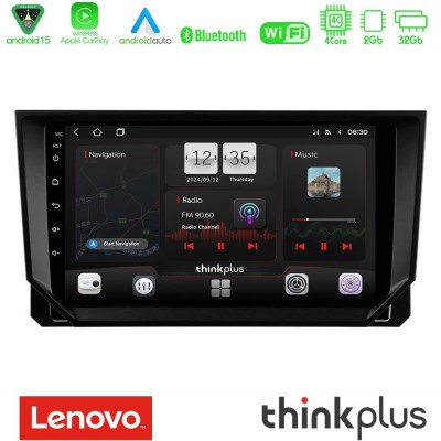 Lenovo Thinkplus Series 4Core Android15 2+32GB Seat Arona/Ibiza Navigation Multimedia Tablet 9" Με Carplay & Android Auto