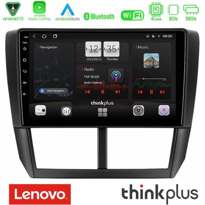 Lenovo Thinkplus Series 4Core Android15 2+32GB Subaru Forester Navigation Multimedia Tablet 9" Με Carplay & Android Auto
