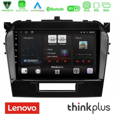 Lenovo Thinkplus Series 4Core Android15 2+32GB Suzuki Vitara 2015-2021 Navigation Multimedia Tablet 9" Με Carplay & Android Auto