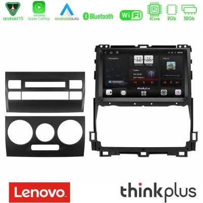 Lenovo Thinkplus Series 4Core Android15 2+32GB Toyota Land Cruiser J120 2002-2009 Navigation Multimedia Tablet 9" Με Carplay & A