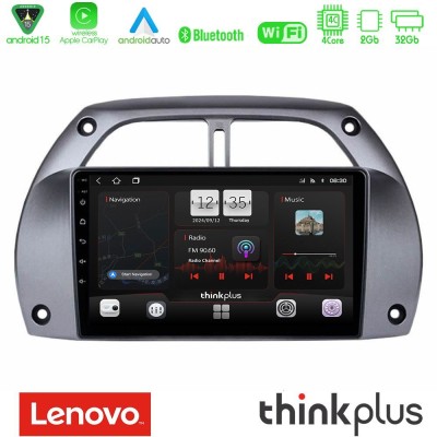Lenovo Thinkplus Series 4Core Android15 2+32GB Toyota RAV4 2001 - 2006 Navigation Multimedia Tablet 9" Με Carplay & Android Auto