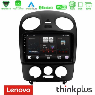 Lenovo Thinkplus Series 4Core Android15 2+32GB VW Beetle Navigation Multimedia Tablet 9" Με Carplay & Android Auto