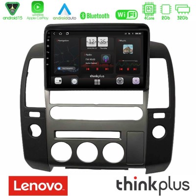 Lenovo Thinkplus Series 4Core Android15 2+32GB Nissan Navara D40 2006-2012 (με εργ.οθόνη) Navigation Multimedia Tablet 9" Με Car