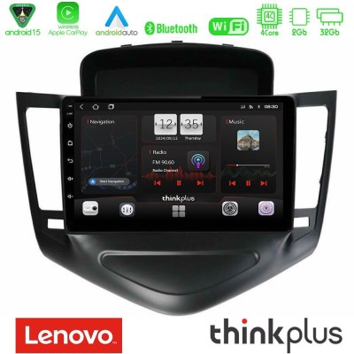 Lenovo Thinkplus Series 4Core Android15 2+32GB Chevrolet Cruze 2009-2012 Navigation Multimedia Tablet 9" Με Carplay & Android Au