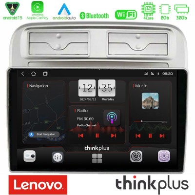 Lenovo Thinkplus Series 4Core Android15 2+32GB Fiat Grande Punto 2006-2011 Navigation Multimedia Tablet 9" Με Carplay & Android 