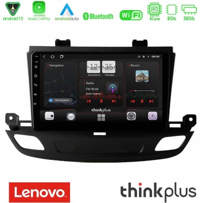 Lenovo Thinkplus Series 4Core Android15 2+32GB Opel Insignia 2 2017-2020 Navigation Multimedia Tablet 9" Με Carplay & Android Au