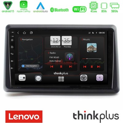 Lenovo Thinkplus Series 4Core Android15 2+32GB Renault Express 2020-2025 Navigation Multimedia Tablet 9" Με Carplay & Android Au