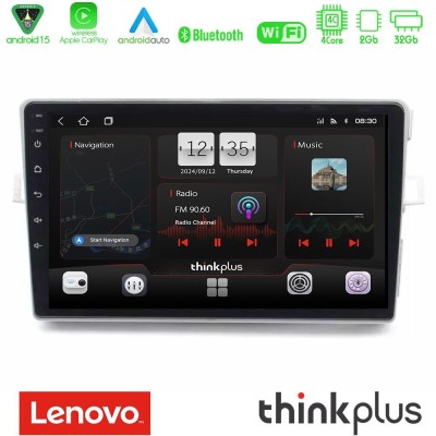 Lenovo Thinkplus Series 4Core Android15 2+32GB Toyota Verso 2009-2018 Navigation Multimedia Tablet 9" Με Carplay & Android Auto