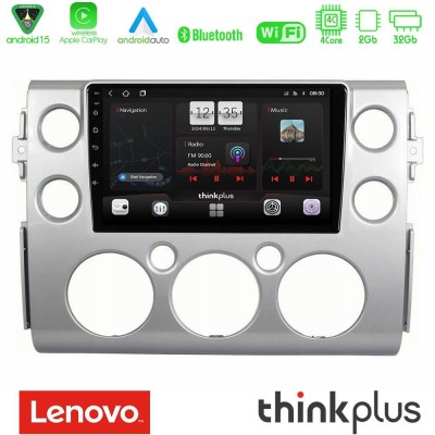Lenovo Thinkplus Series 4Core Android15 2+32GB Toyota FJ 2007-2014 Navigation Multimedia Tablet 9" Με Carplay & Android Auto