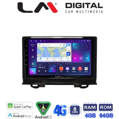 LM Digital - LM ZC8424 GPS Οθόνη OEM Multimedia Αυτοκινήτου για Honda HRV 2021 (CarPlay/AndroidAuto/BT/GPS/WIFI/GPRS)