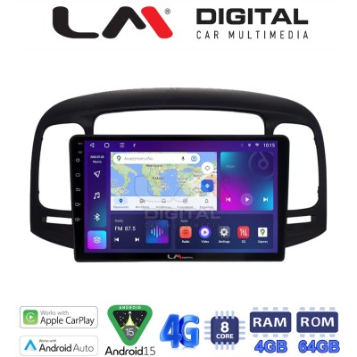 LM Digital - LM ZC8269 GPS Οθόνη OEM Multimedia Αυτοκινήτου για Hyundai Accent 2006 2012 (CarPlay/AndroidAuto/BT/GPS/WIFI/GPRS)