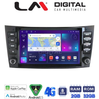 LM Digital - LM E8090 GPS Οθόνη OEM Multimedia Αυτοκινήτου για MERCEDES E (W211) - CLS 2003 2010 (CarPlay/AndroidAuto/BT/GPS/WI