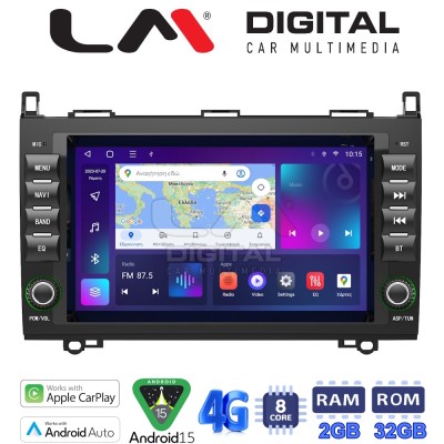 LM Digital - LM E8068 GPS Οθόνη OEM Multimedia Αυτοκινήτου για MERCEDESA (W169) 20042012B (W245) 20052012SPRINTER-VITO-VIANO 200