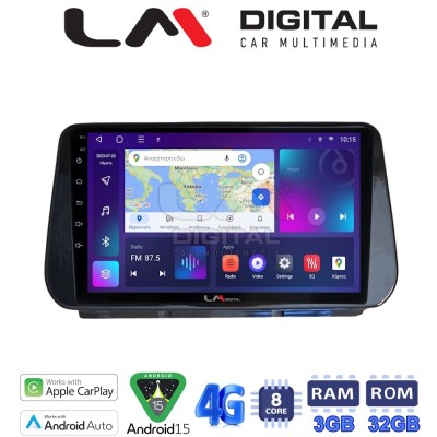 LM Digital - LM ZE8963 GPS Οθόνη OEM Multimedia Αυτοκινήτου για Hyundai Santa Fe - IX45 2018 2019 (CarPlay/AndroidAuto/BT/GPS/W