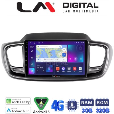 LM Digital - LM ZE8224 GPS Οθόνη OEM Multimedia Αυτοκινήτου για Kia Sorento 2013 2020 (CarPlay/AndroidAuto/BT/GPS/WIFI/GPRS)