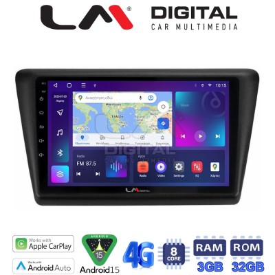 LM Digital - LM ZE8487 GPS Οθόνη OEM Multimedia Αυτοκινήτου για Skoda Rapid 2013-2017 (CarPlay/AndroidAuto/BT/GPS/WIFI/GPRS)