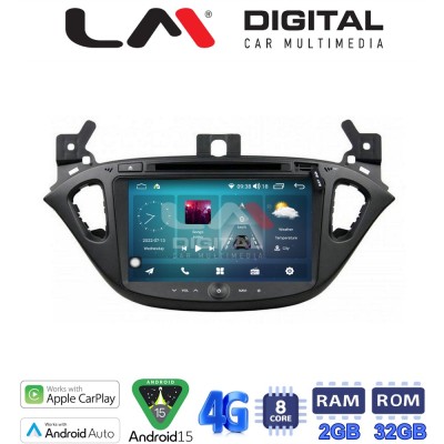 LM Digital - LM R8521 GPS Οθόνη OEM Multimedia Αυτοκινήτου για OPEL COSRA E 2014 2019 (CarPlay/AndroidAuto/BT/GPS/WIFI/GPRS)